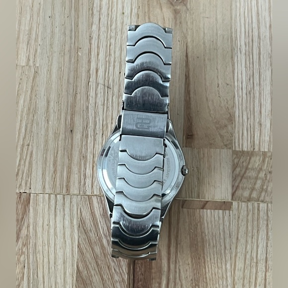 Paolo Gucci Rare Designer Watch Blue Dial Date Window Stainless Case Bracelet - Picture 12 of 14